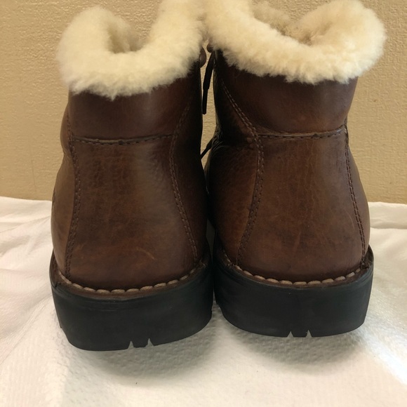 UGG Brown Leather Boots - Picture 3 of 8